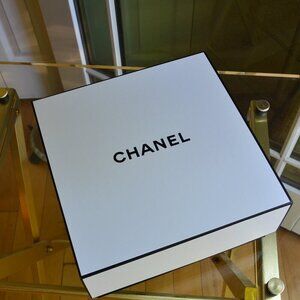 Lot of 5 Authentic CHANEL Square Empty Gift Box Container 8.5"x8.5"x4" New